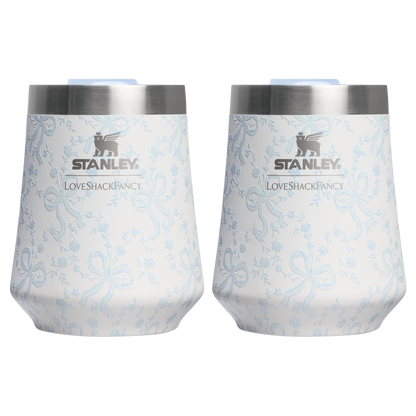 LoveShackFancy Holiday The Reserve Wine Tumbler Set | 11 OZ (2-pack)